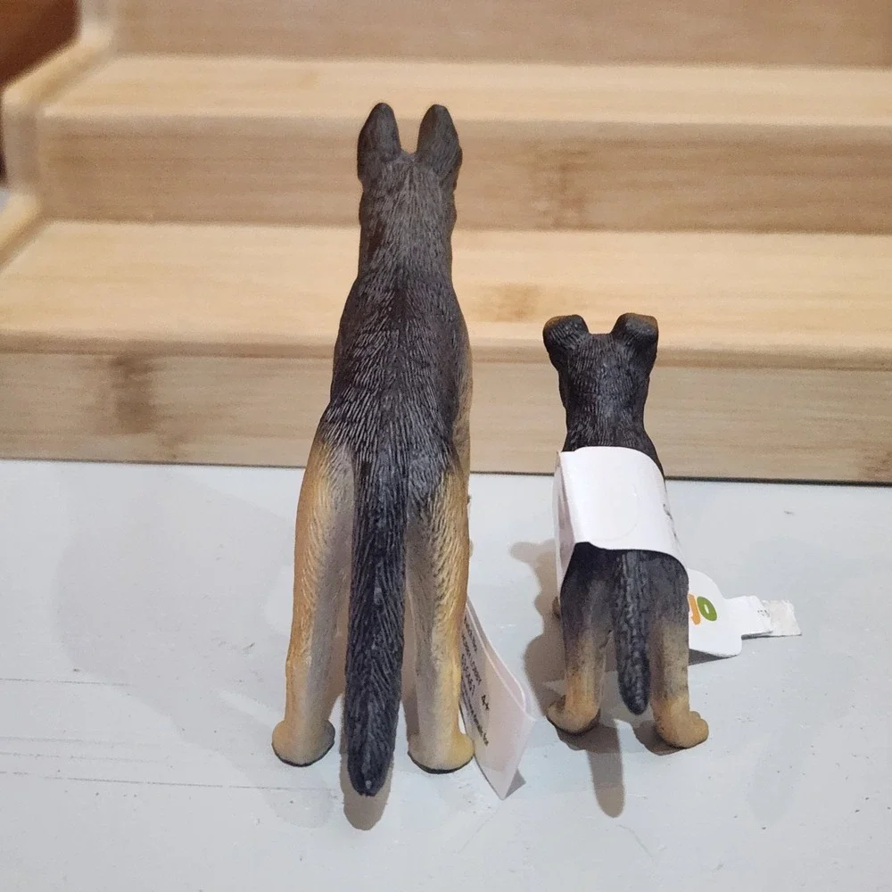 MOJO‎ German Shepherd 2 Dog Pup Baby Animal Figure NEW Educational Learning Toys